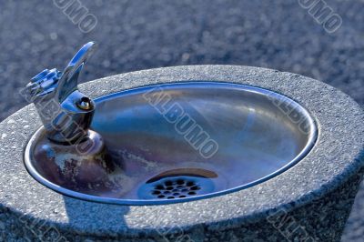 Water fountain in a public park