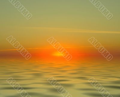 simple gorgeous sunset with no landscape elements