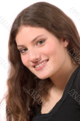 Beautiful teenager with pretty smile