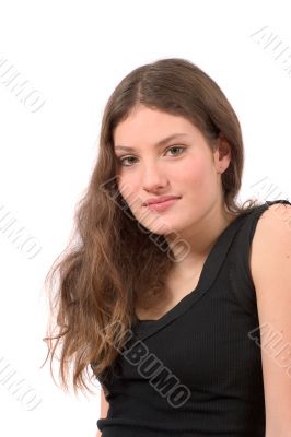 Beautiful teenager; sideshot