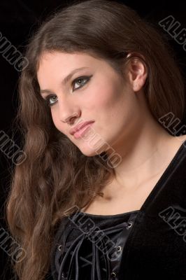 Lovely gothic teenager