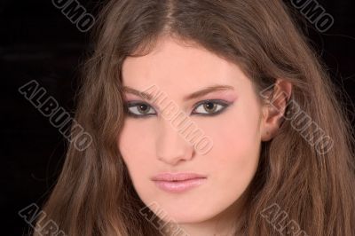 Beautiful teenager: gothic makeup