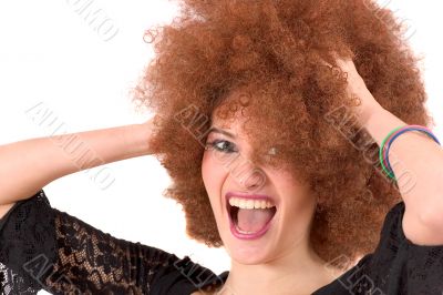 Teenager having fun