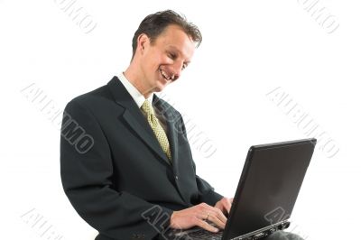 Happy business man