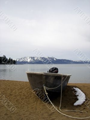 boat on Lake Tahoe