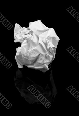 crumpled paper ball