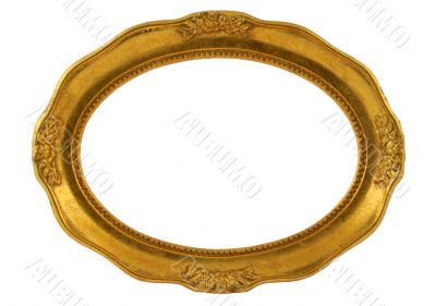 gilded oval frame