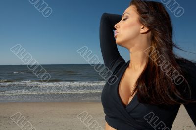 Beautiful Woman at seaside