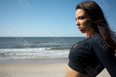 Beautiful Woman at seaside
