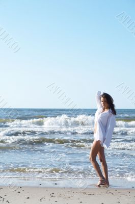 Beautiful Woman at seaside