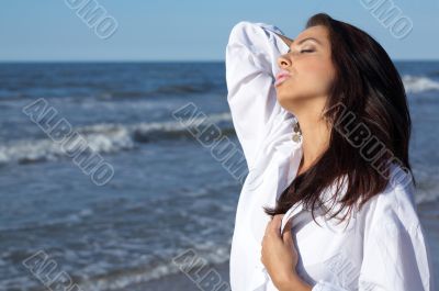 Beautiful Woman at seaside