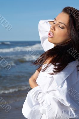 Beautiful Woman at seaside