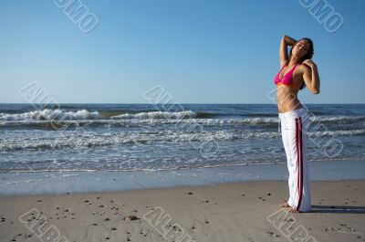 Beautiful Woman at seaside