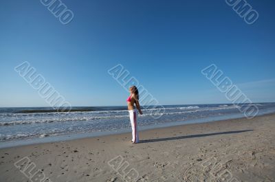 Beautiful Woman at seaside