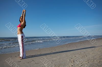 Beautiful Woman at seaside