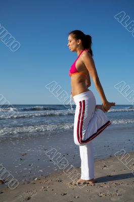 Beautiful Woman at seaside