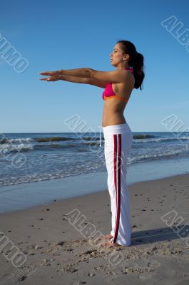 Beautiful Woman at seaside