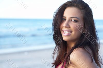 Beautiful Woman at seaside