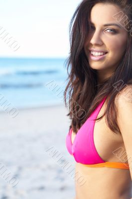 Beautiful Woman at seaside