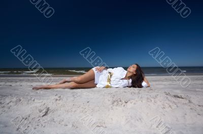 Beautiful Woman at seaside