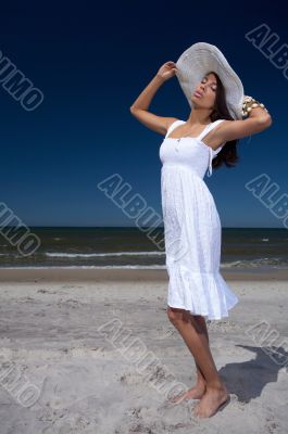 Beautiful Woman at seaside