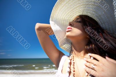 Beautiful Woman at seaside