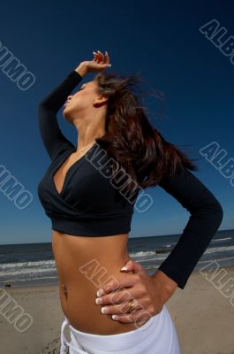 Beautiful Woman at seaside
