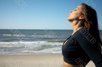 Beautiful Woman at seaside
