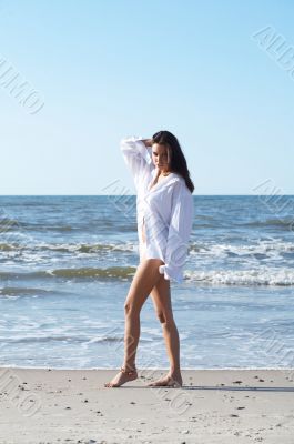 Beautiful Woman at seaside