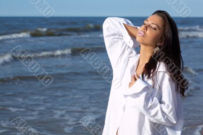 Beautiful Woman at seaside