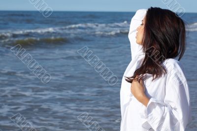 Beautiful Woman at seaside
