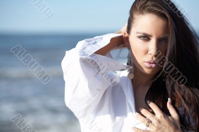 Beautiful Woman at seaside