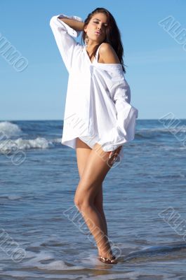Beautiful Woman at seaside