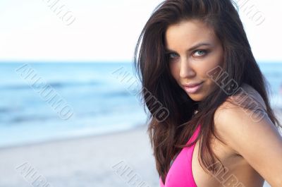 Beautiful Woman at seaside