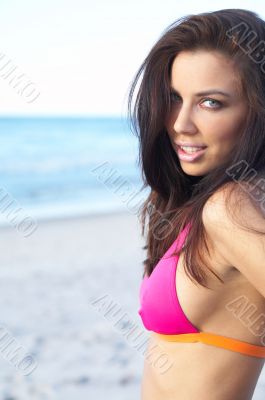 Beautiful Woman at seaside