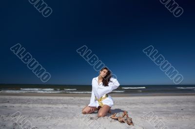 Beautiful Woman at seaside