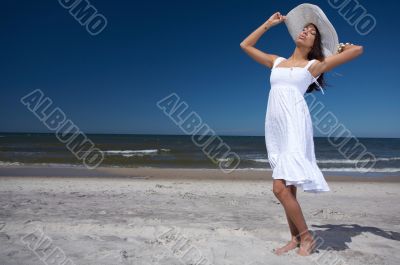 Beautiful Woman at seaside