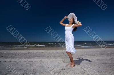 Beautiful Woman at seaside