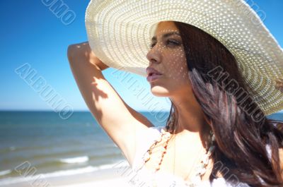 Beautiful Woman at seaside