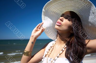 Beautiful Woman at seaside