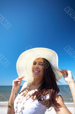 Beautiful Woman at seaside