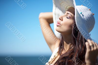 Beautiful Woman at seaside
