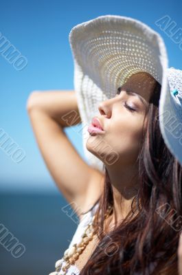 Beautiful Woman at seaside
