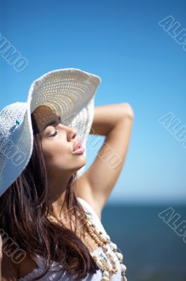 Beautiful Woman at seaside