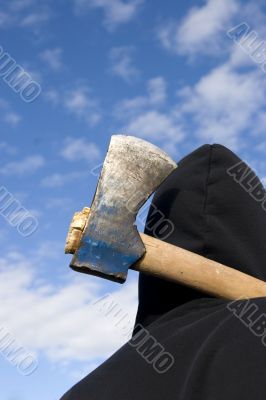man with an axe