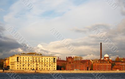 The sky above embankment
