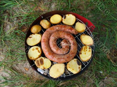 Barbecue - top view