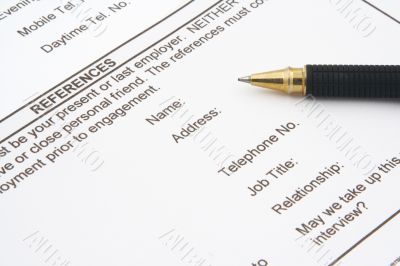 job application form