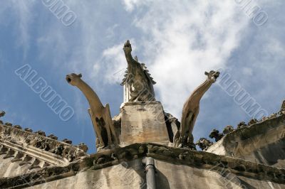 Three gargoyles