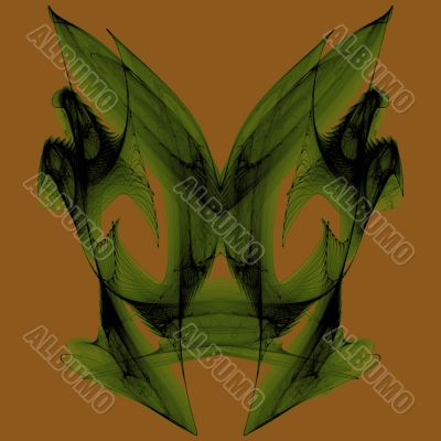 Feather mask